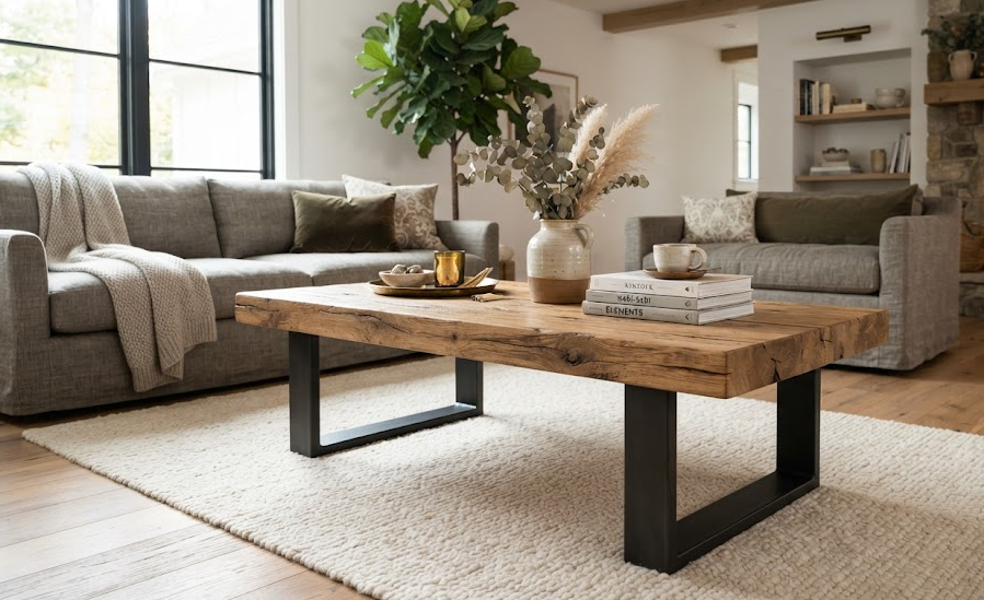 Modern Rustic Coffee Table: A Stylish Blend of Comfort and Character